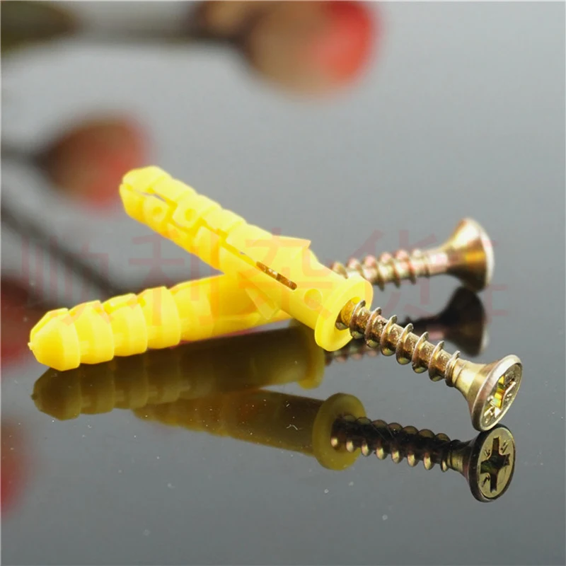 Пластиковые расширительные болты M6 * 30 мм 50 комплектов|bolt screw|plastic expansion tubescrew screw |