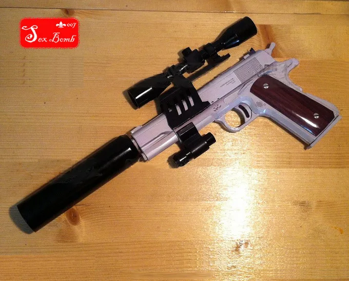 Новинка 2017 Классическая модель автоматического пистолета M1911 бумажная 3D наборы