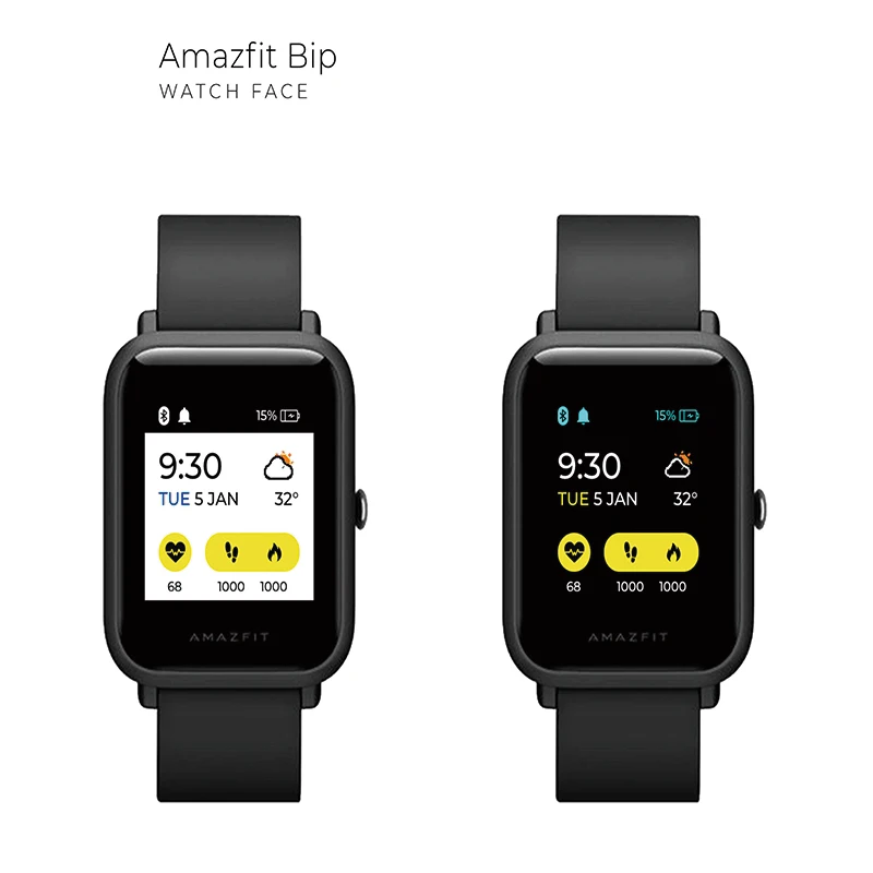 Оригинальные Смарт часы Huami Xiaomi AMAZFIT Bip водонепроницаемые IP68 relogio inteligente монитор