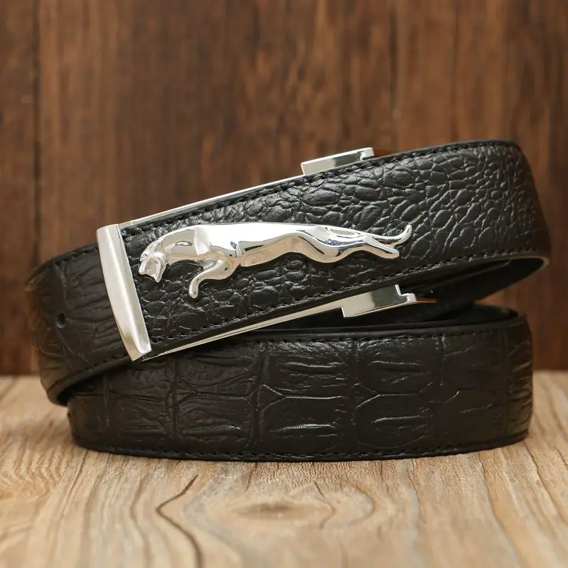 Модный крокодиловый ягуар модель гладкая пряжка ремни для женщин ковбойские