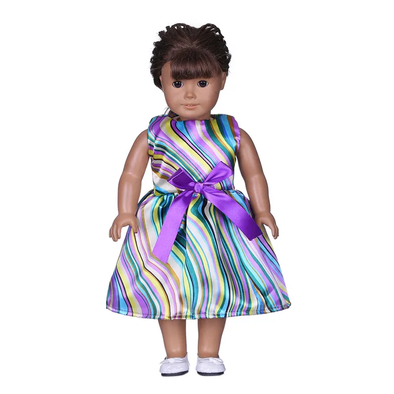 Кукольное платье принцессы ручной работы 15 цветов одежда для 18 дюймов
