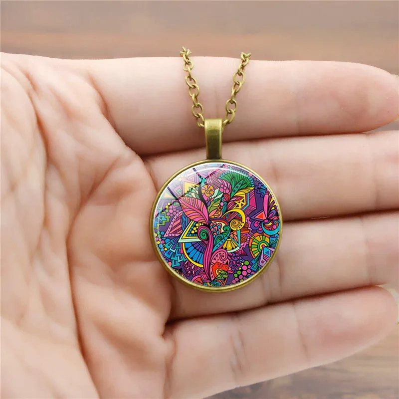 Изящный рукоделие посеребреный белый цветок лотоса Ом буддийский Святой