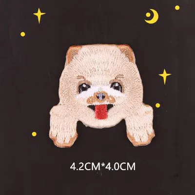 Щенок Чихуахуа Шиба Собака Хаски патч для детской одежды украшение для рюкзака маленькая аппликация Железо На вышивке нашивки значки - Цвет: JX06-16