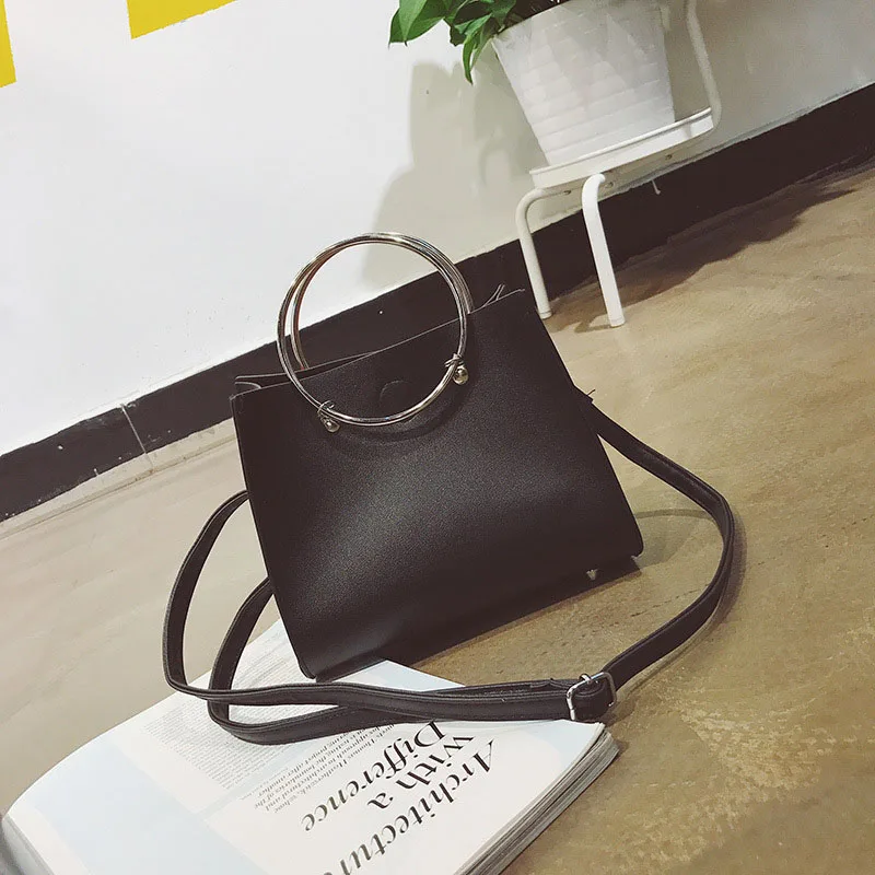 Модные женские сумочки композитная сумка из искусственной кожи на застежке