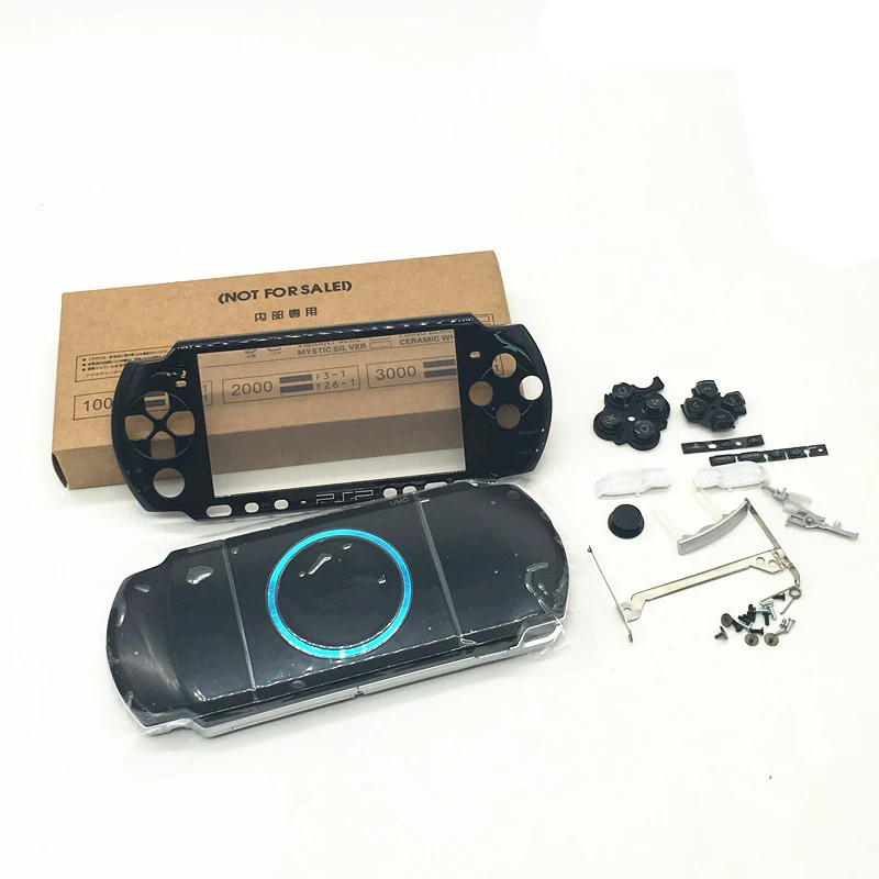 Черный Замена Корпус В виде ракушки чехол Обложка Лицевая панель Кнопка для