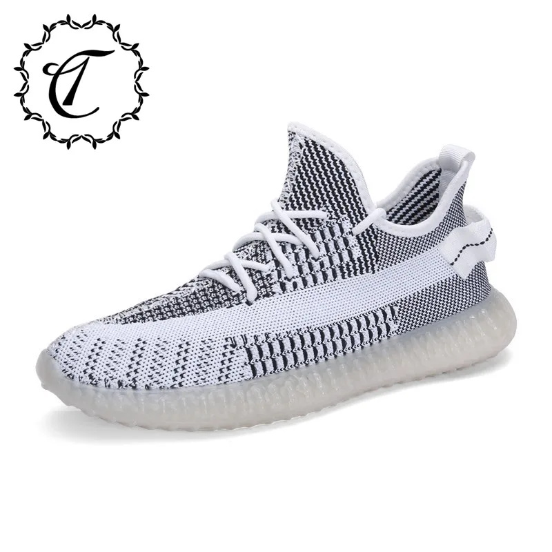 CatriCa Summer Hot Sale Knit Breathable High Quality Male Men Shoes Designer Trainers Fashion Sneakers 2019 Gray White L-A-22 | Обувь