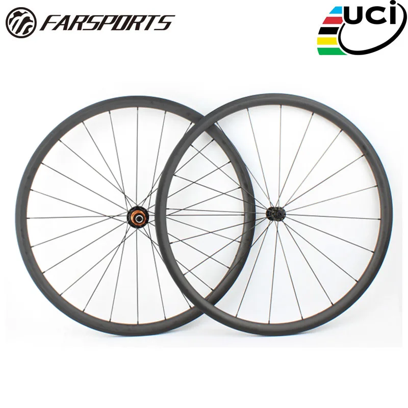 

Farsports FSC30-CM-25 ED hub (анти укус) freehub супер легкий карбоновый клинчер колеса 30 мм, дорожный велосипед углеродное 25 мм широкое колесо