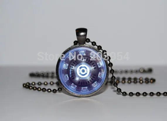 Ручная работа 1 шт./лот movie Arc reactor ожерелье с Железным человеком подвеска Тони