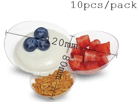 Коричневый Акция-вечерние принадлежности для свадьбы, одноразовая пластиковая посуда, 75*62 мм/100 мл мини витая десертная чашка, 10/упаковка - Цвет: Коричневый