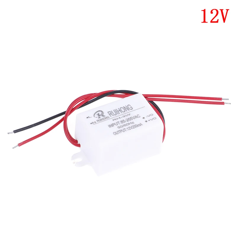 12V AC-DC модуль питания AC110V 220V 230V к DC 3,3 V 5V 12V Мини понижающий преобразователь - Цвет: 12V