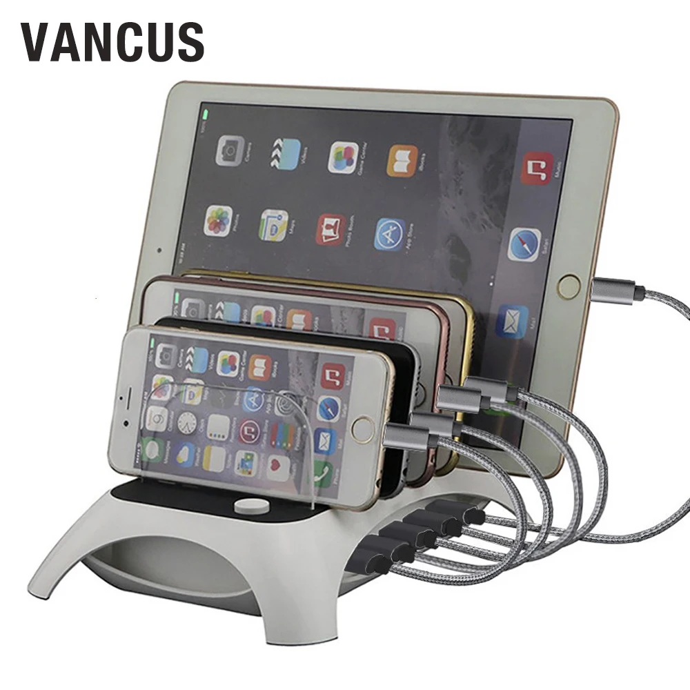 VANCUS 60 Вт 5 x 2.4A USB портов быстрое зарядное устройство зарядная станция Органайзер
