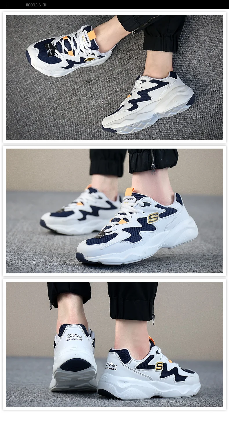 Skechers/Женская обувь; Новинка года; D'LITES; повседневная обувь; Женская Удобная дышащая обувь на платформе со шнуровкой; 88888105-WGRY