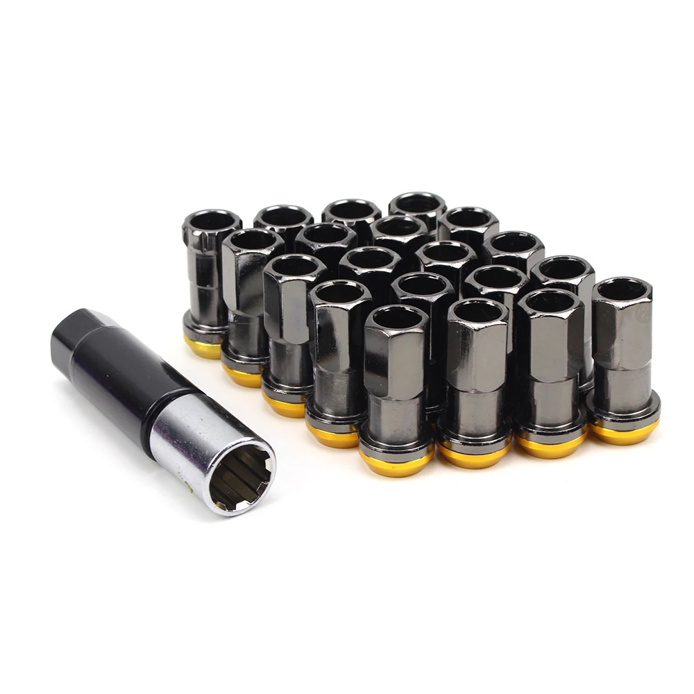 Стальные гайки для колес 44 мм M12x1.5/1 25 гоночных шин 20 шт. гонок + 2 ключа