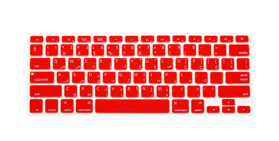 Арабская Версия США силиконовая Радужная клавиатура пленка крышка для Apple Macbook Air