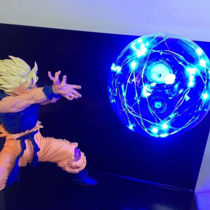 Dragon Ball Z Супер Saiyan сон госветодио дный ку светодиодные игрушки Сон Гоку светодио
