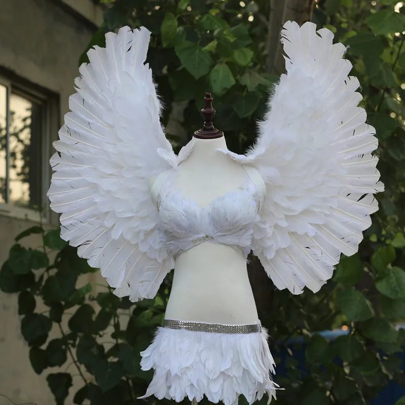 Со светодиодными крыльями ангела реквизит для подиума выставки окон с нижнее
