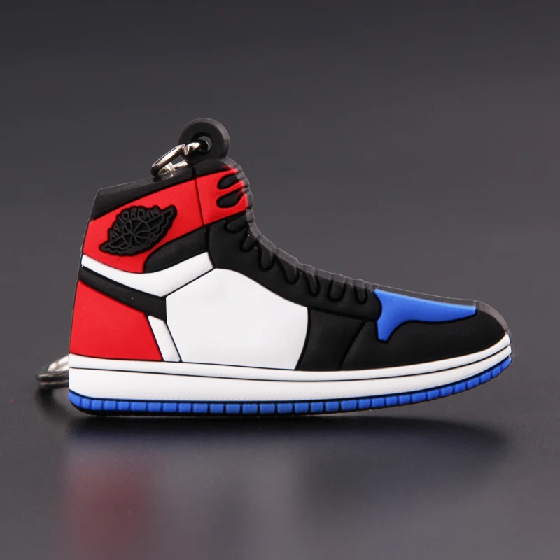 Picture Color02 Mini Jordan 1 брелок для обуви для мужчин и женщин брелок Классический Цвет AJ Ретро поколение баскетбольные кроссовки брелок - Цвет: Picture Color02