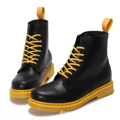 2019 модные зимние ботинки в стиле панк женские из лакированной кожи черные