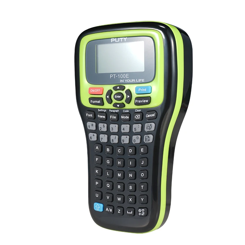 PUTY PT-100E Thermal Transfer 180dpi Waterproof Oilproof Anti-fade Strong Adhesive Mini Portable Handheld Label Printer | Компьютеры и