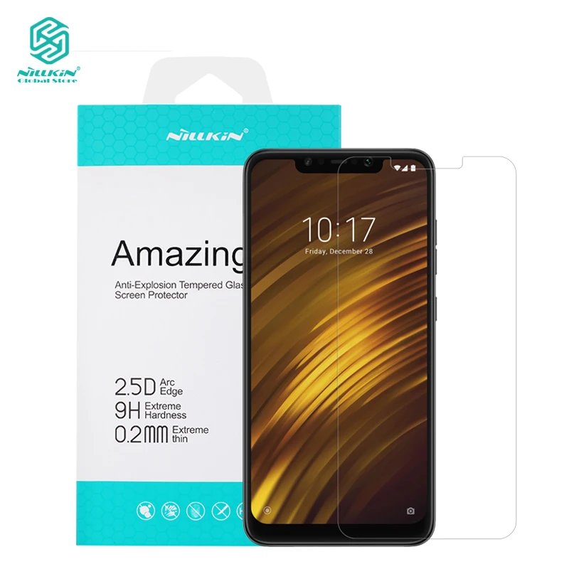 Стекло Nillkin 0 2 мм для Xiaomi Pocophone F1 защита экрана от взрыва царапин стеклянная пленка