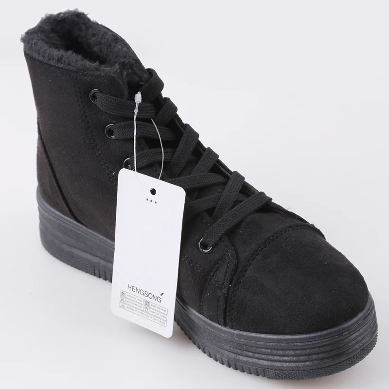 Botas femininas женские зимние ботинки замшевые теплые Зимняя обувь на платформе