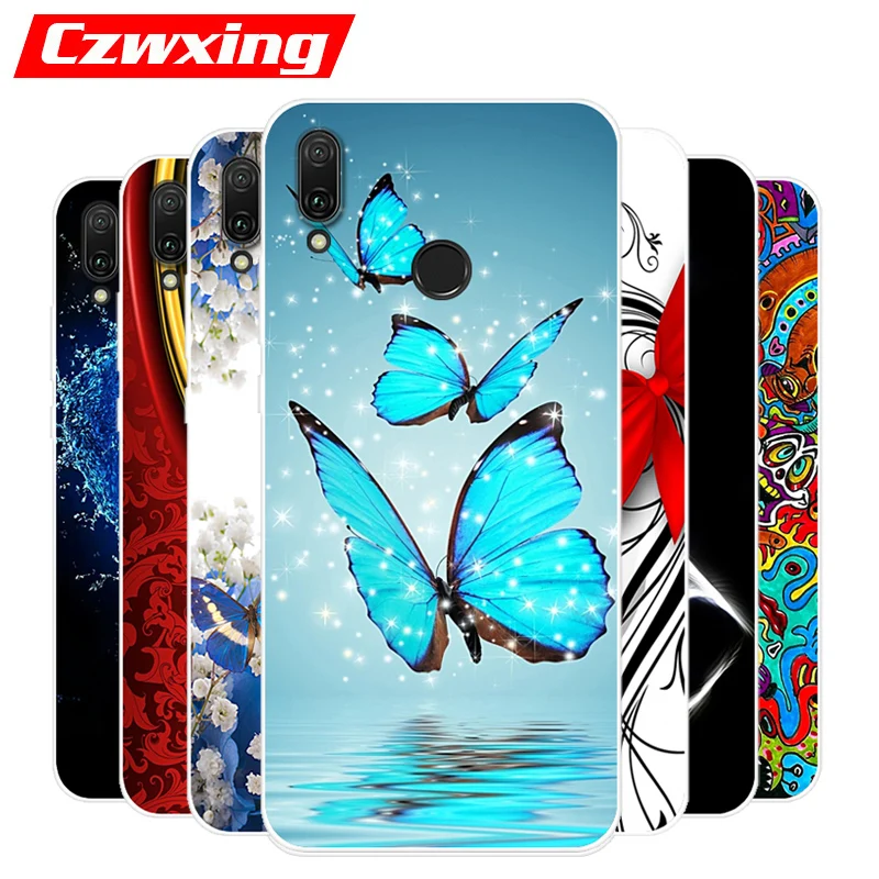 Силиконовый чехол ТПУ для Huawei Y9 2019 мягкий телефона Y 9 JKM LX3 LX1 6 5 дюйма|Бамперы| |