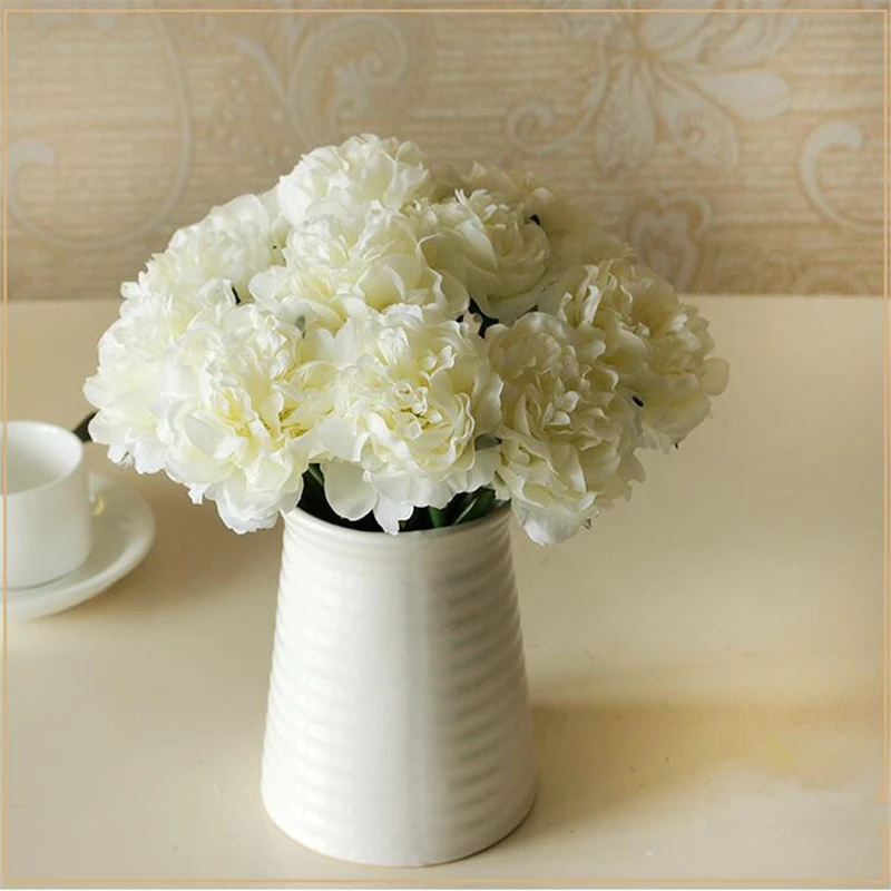 Весеннее украшение 1 штука искусственный цветок пиона ткань шелковые цветы для