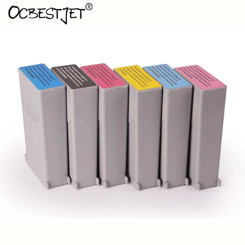 

BCI-1411/BCI-1421 130ML Compatible Ink Cartridge Full With Pigment Ink Inside For Canon IPF-W7200 IPF-W8200 IPF-W8400 6 Colors