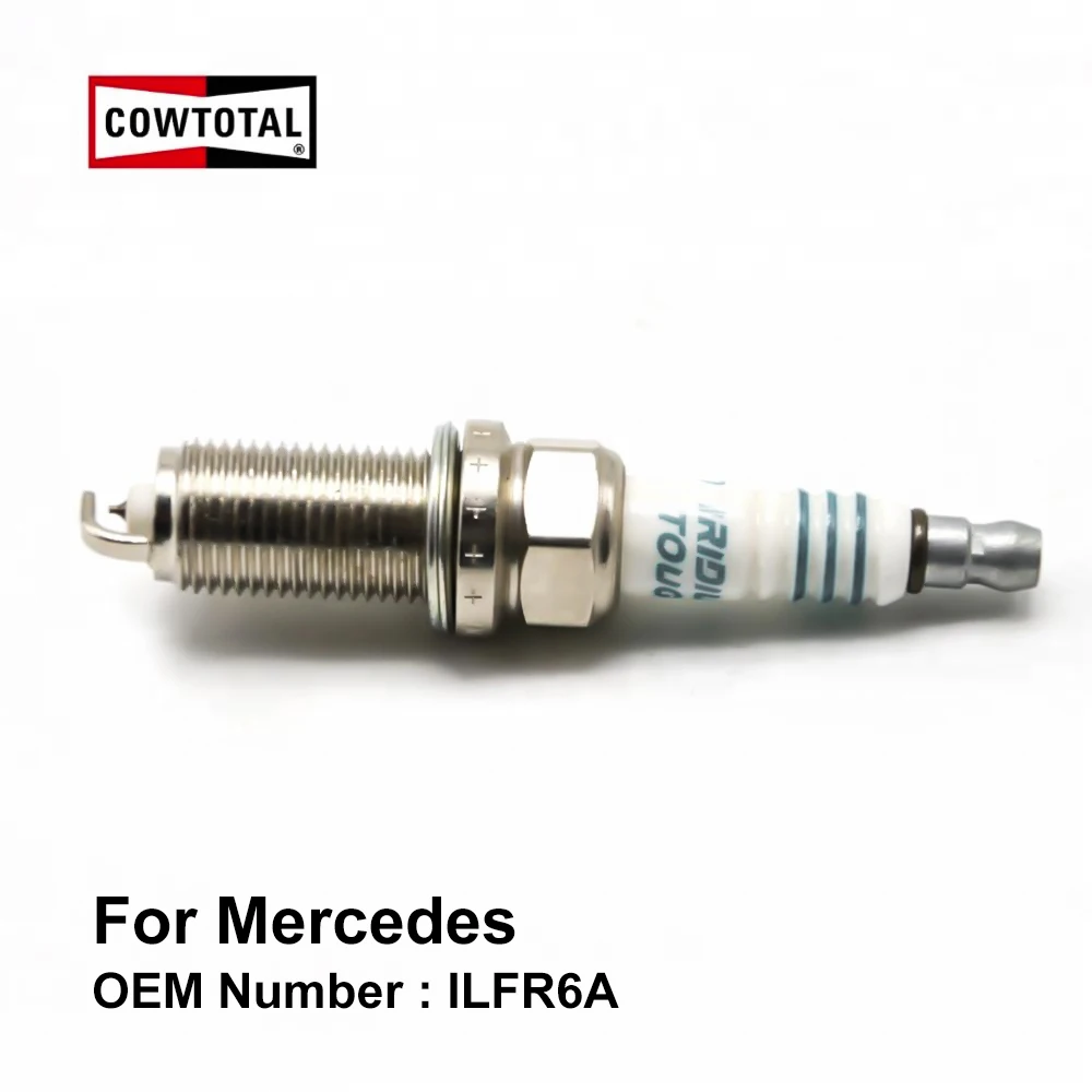 COWTOTAL платиновая Свеча зажигания для Mercedes Benz CLK200K C200 C200K E200 E200K OE ILFR6A (комплект из 4