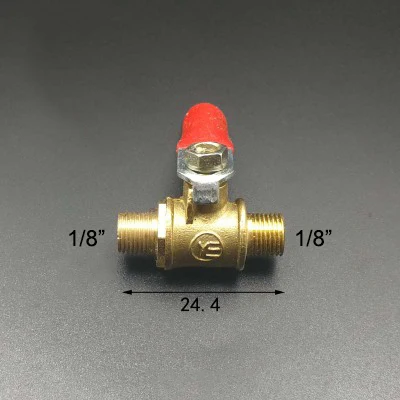 Латунный шаровой кран для масла воды и воздуха с наружной резьбой BSP 1/8 дюйма x