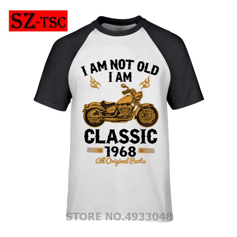 1968 классические мотоциклетные футболки с надписью I AM NOT OLD и принтом мужская