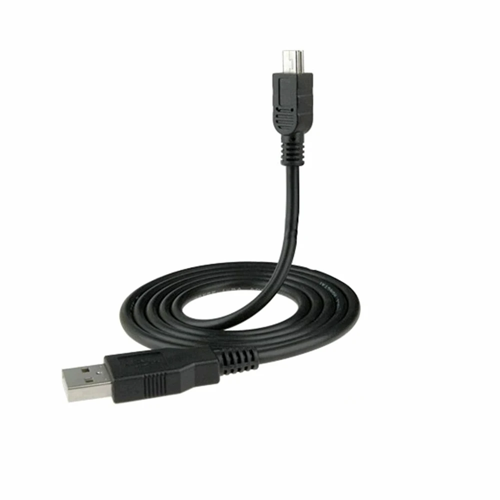 Кабель для передачи данных и зарядки адаптер USB 2 0 A штекер в Mini 5 Pin черный длина 90