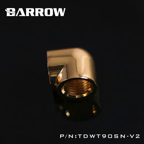 Курган TDWT90SN-V2 двойной внутренний G1/4 ''резьба 90 градусов фитинг адаптер адаптеры охлаждения воды водяное охлаждение фитинг