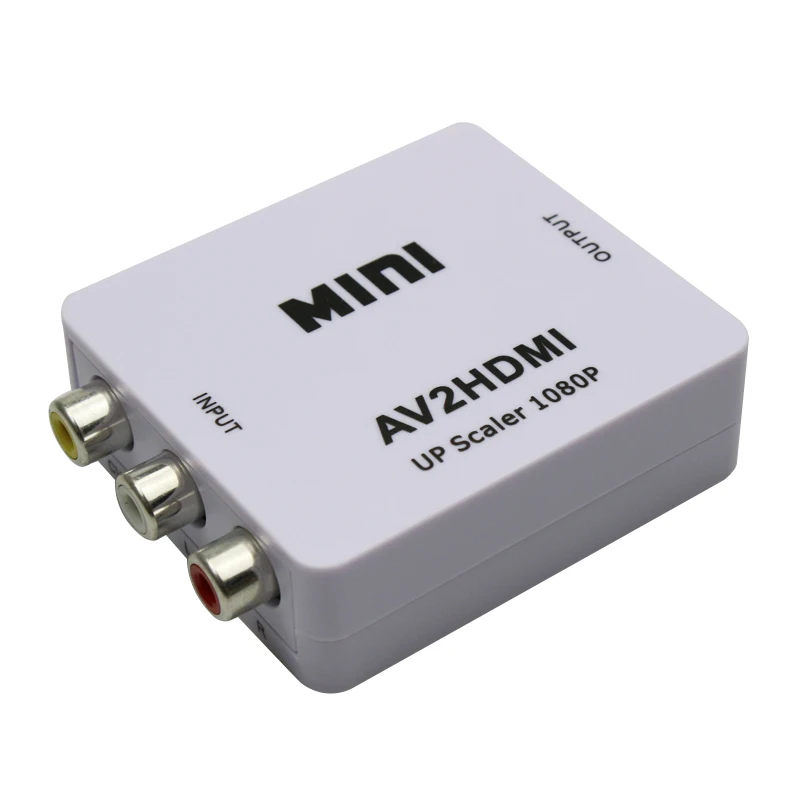 Мини AV в HDMI конвертер устройство AV CVBS 3RCA в HDMI конвертер коробка 1080P видео AV2HDMI конвертер для HDTV для PS3/PS4 DVD PC