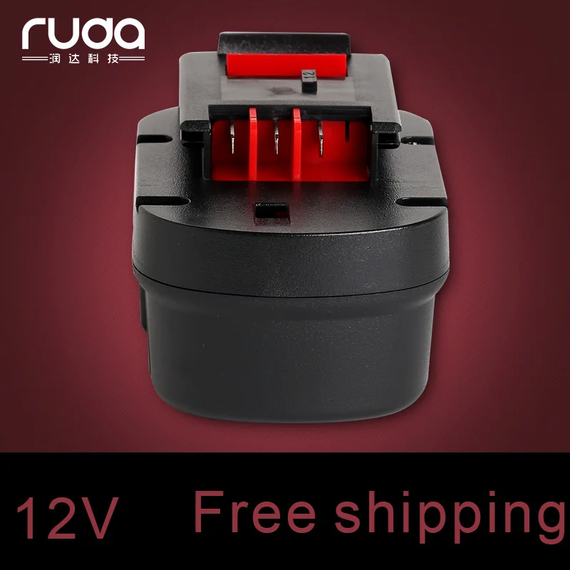 Для Black & Decker 12V 1300 mAh/1.3Ah аккумулятор FSB12 BD1204L BD 1204L B 8315 BPT1047 A12 HPB12 XJ A12EX A1712 FS120B|for black