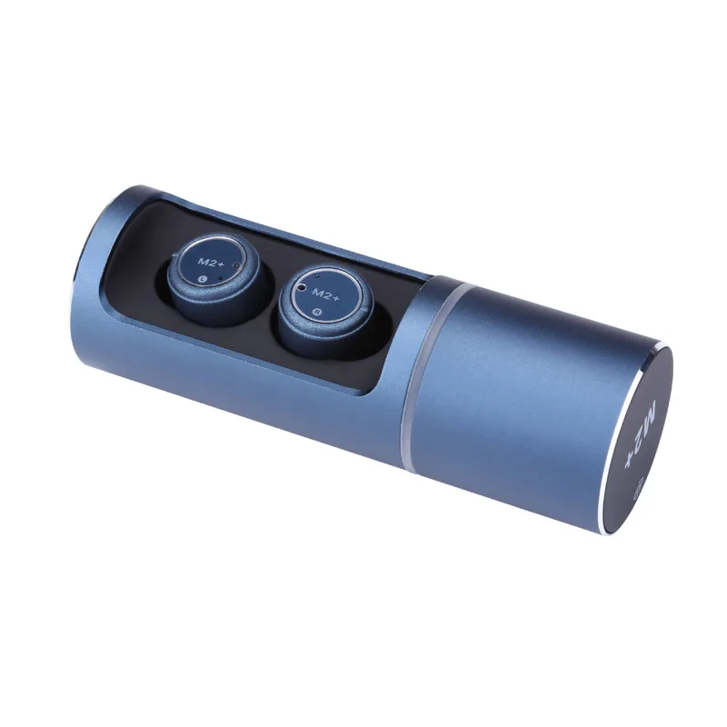 Blue Классические M2+ TWS True 5,0 Bluetooth наушники мини Близнецы стерео микрофон беспроводные наушники для iphone смартфон - Цвет: Blue