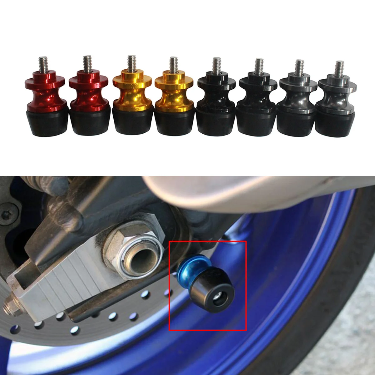 

M6 Swingarm Stand Motorcycle Stand Paddock 6MM Sliders Spools For YAMAHA MT-09 Tracer MT09 MT 09 FJ-09 FZ-09 FJ09 FZ09 2014-2015