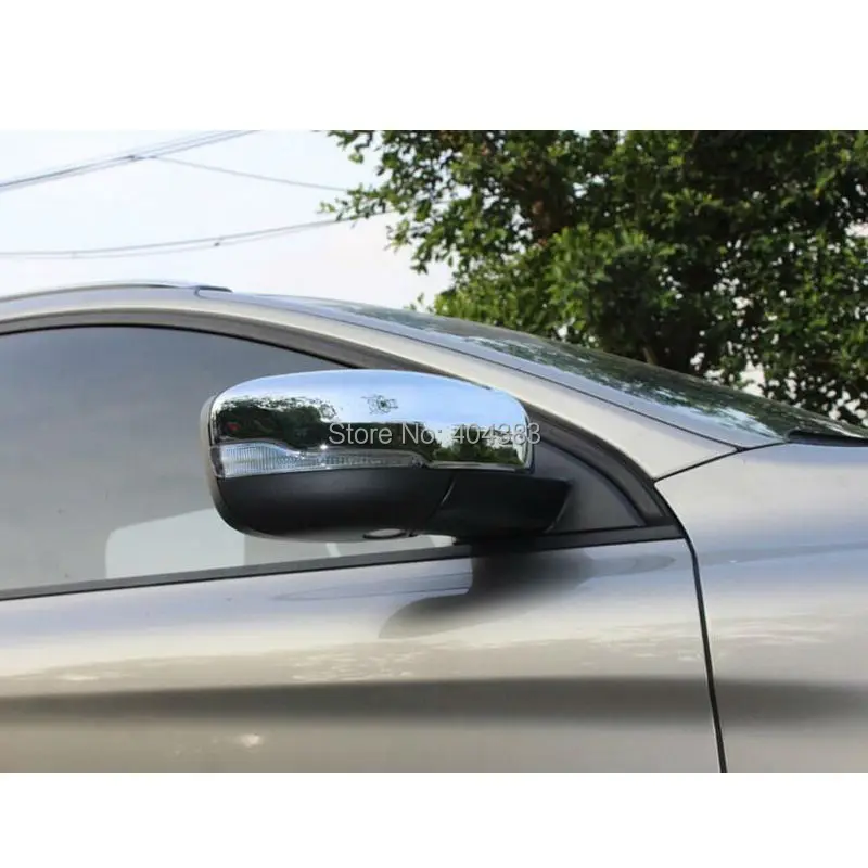 Автомобильные наклейки Хром Стайлинг хром заднего вида для боковой двери