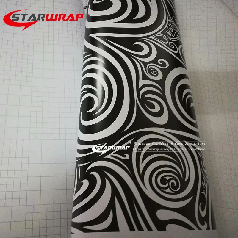Starwrap черно-белая наклейка бомба виниловая пленка бомбежка граффити Виниловая