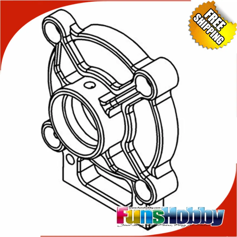 MCD Racing CNC 7075 колокольчик сцепления. COD.415502A|clutch bell|cnc 7075bell bell |