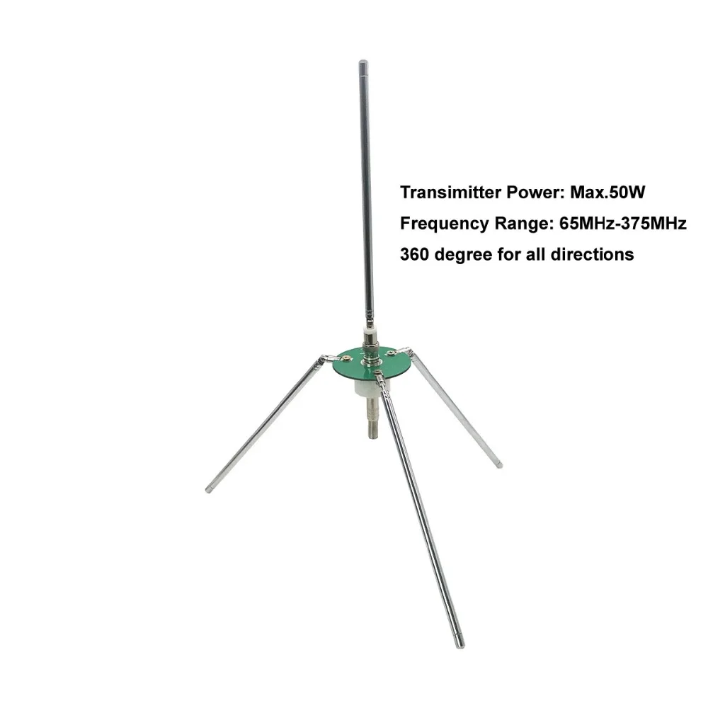 Новая телескопическая антенна передатчика FM 65-375 МГц для приемника и Max.50W - купить