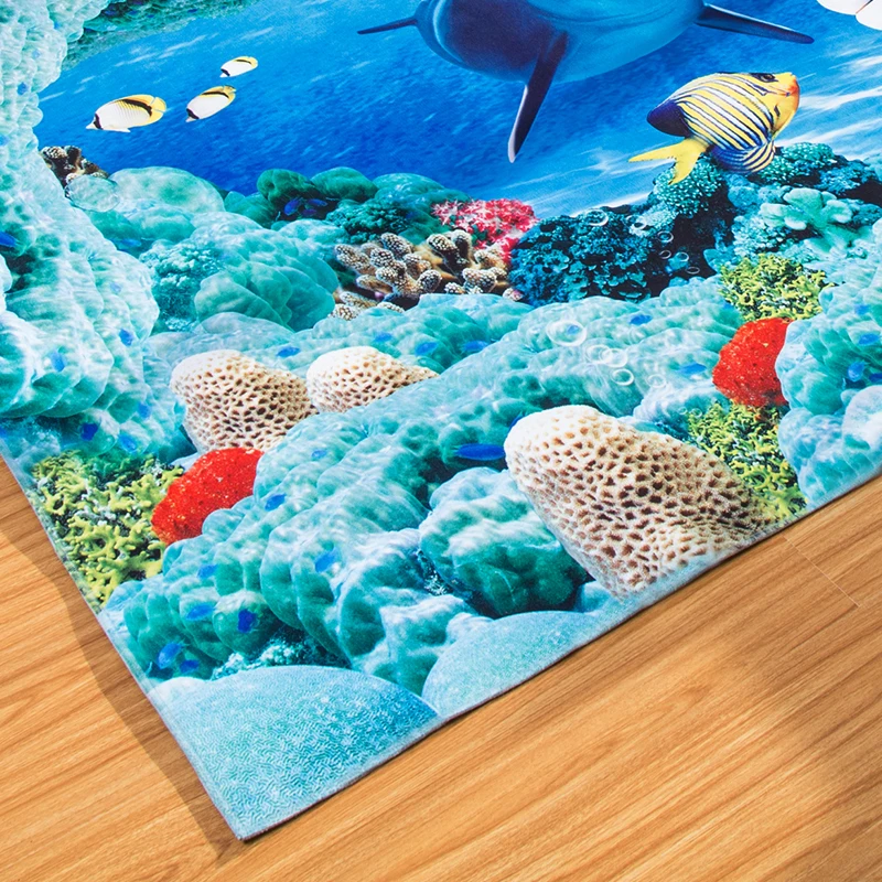 3D ковры для гостиной с изображением подводного мира, коврики для дома и спальни, современный коврик для журнального столика, коврик для Кабинета