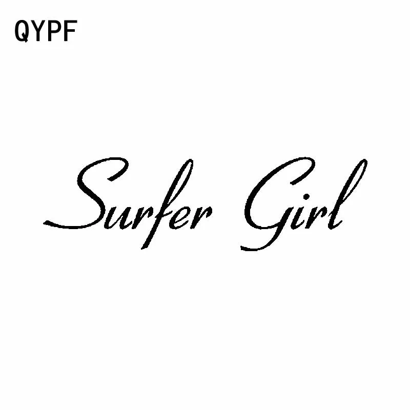QYPF 17 4 см * 5 Модный Серфер девушка графическое виниловое украшение автомобиля