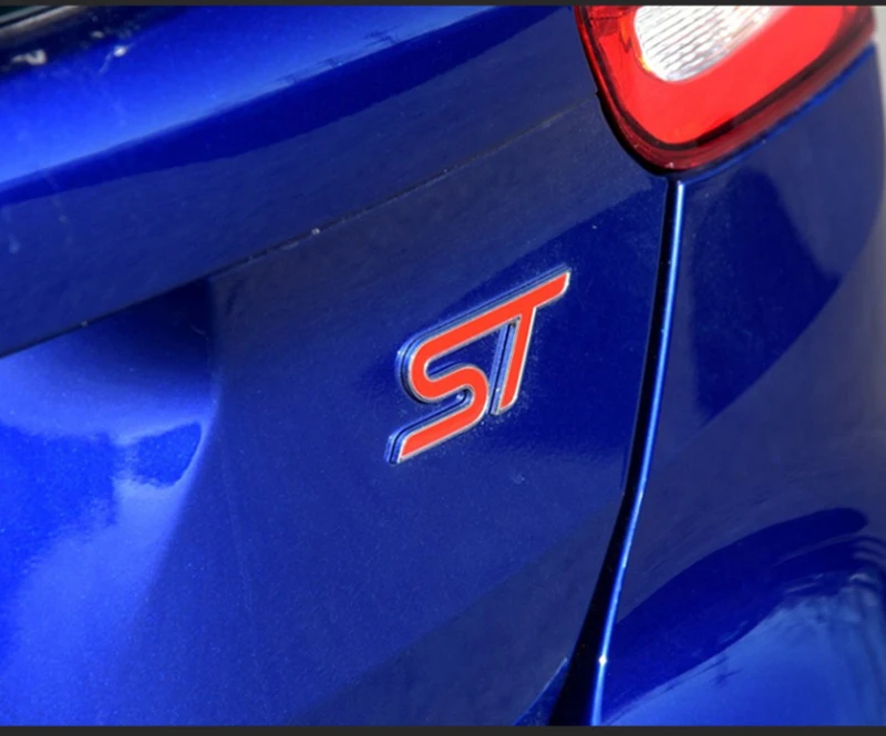 Металлическая 3d-эмблема стикер ST Label 3D логотип спортивный стиль для Ford Focus Fiesta