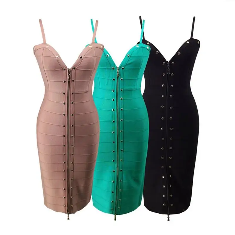 2017 г. Лидер продаж летние Для женщин Бандажное платье Сексуальная Спагетти