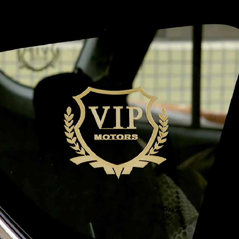 1 шт. серебристо-Золотой Металл VIP большая дверь логотипа автомобиля стикер