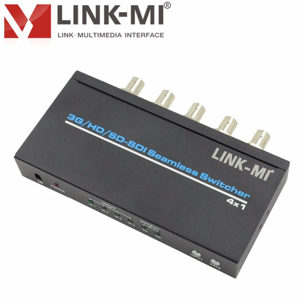 LINK MI S401 SDI/HD SDI/3G SDI бесшовный коммутатор 4x1 преобразователь последовательный
