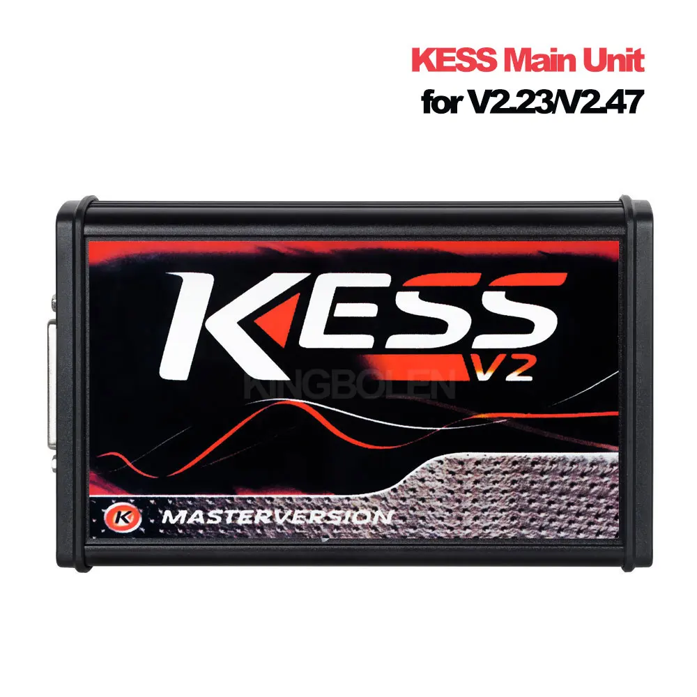 KESS Main unit KESS V2 V2.47 V5.017 ЕС красный ECM Титан Winols KTAG V2.25 V7.020 4 светодиодный онлайн мастер-версия ECU OBD автомобиль/Грузовик программист инструмент - Цвет: KESS Main unit