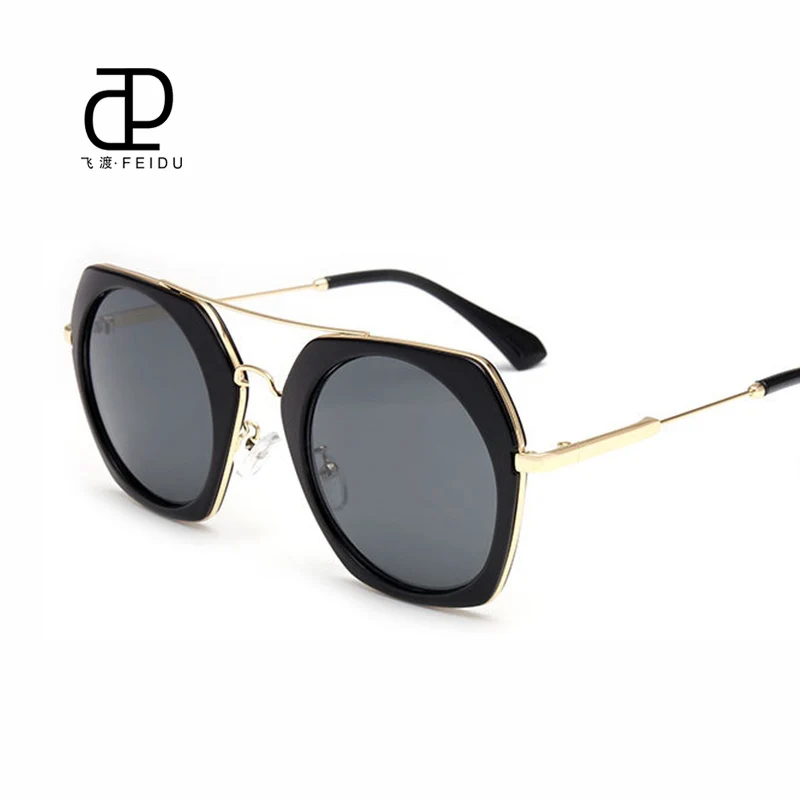 Женские круглые солнцезащитные очки FEIDU в стиле ретро брендовые дизайнерские