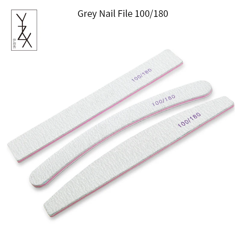 Пилка для ногтей YZX 5 шт./лот шлифовальная серая зернистость 100/180|nail files grit|nail file100/180